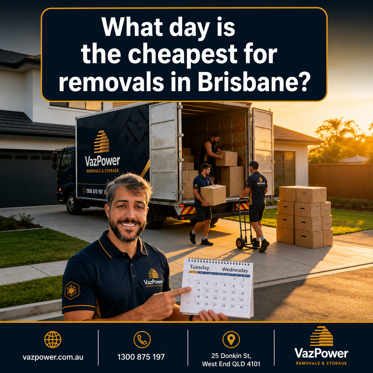 What Day Is the Cheapest for Removals in Brisbane?